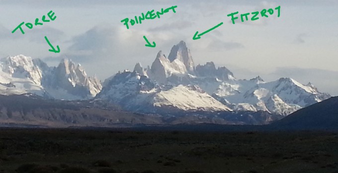 The mountains around El Chalten