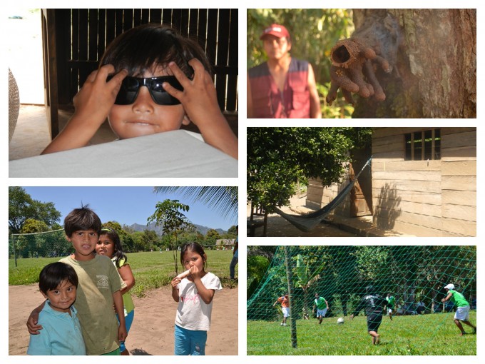 Visiting a local community on the Beni river