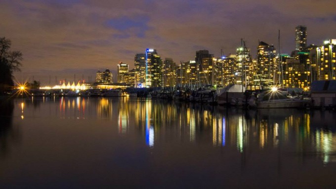 Vancouver at night