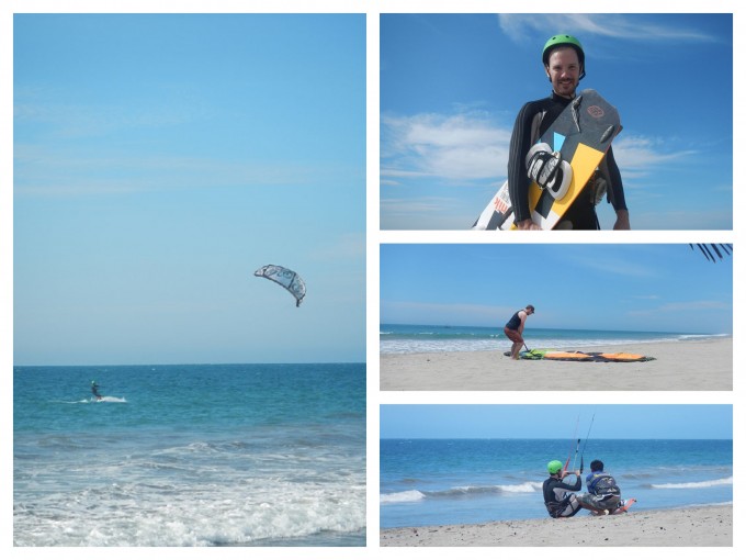 Matt Kite-boarding