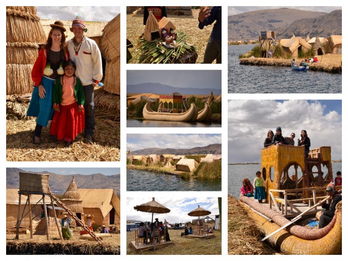 Floating rafts in Puno